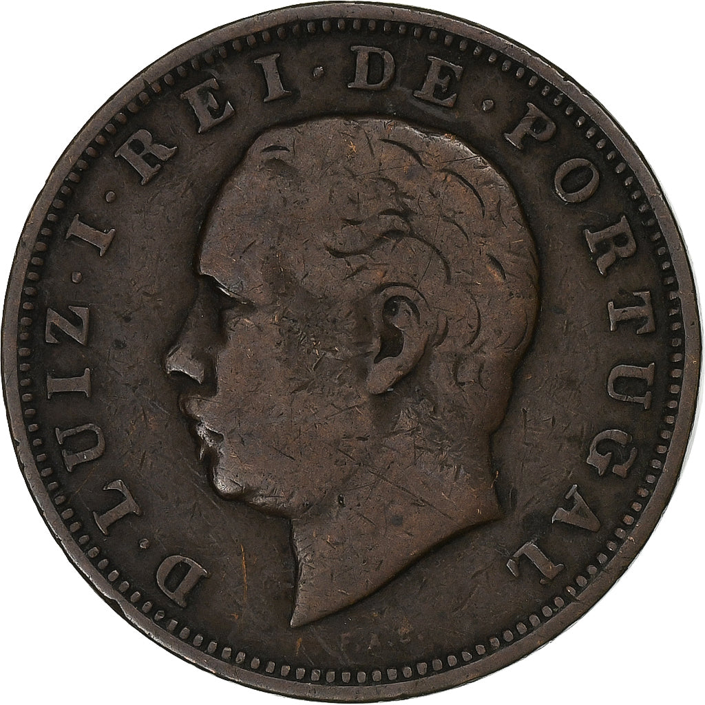 Portugal, Luiz I, 20 Reis, 1883, Lisbonne, Bronze, TB+, KM:527