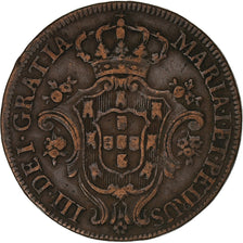Portugal, Maria I, 10 Reis, 1782, Lisbon, Copper, EF(40-45), KM:262