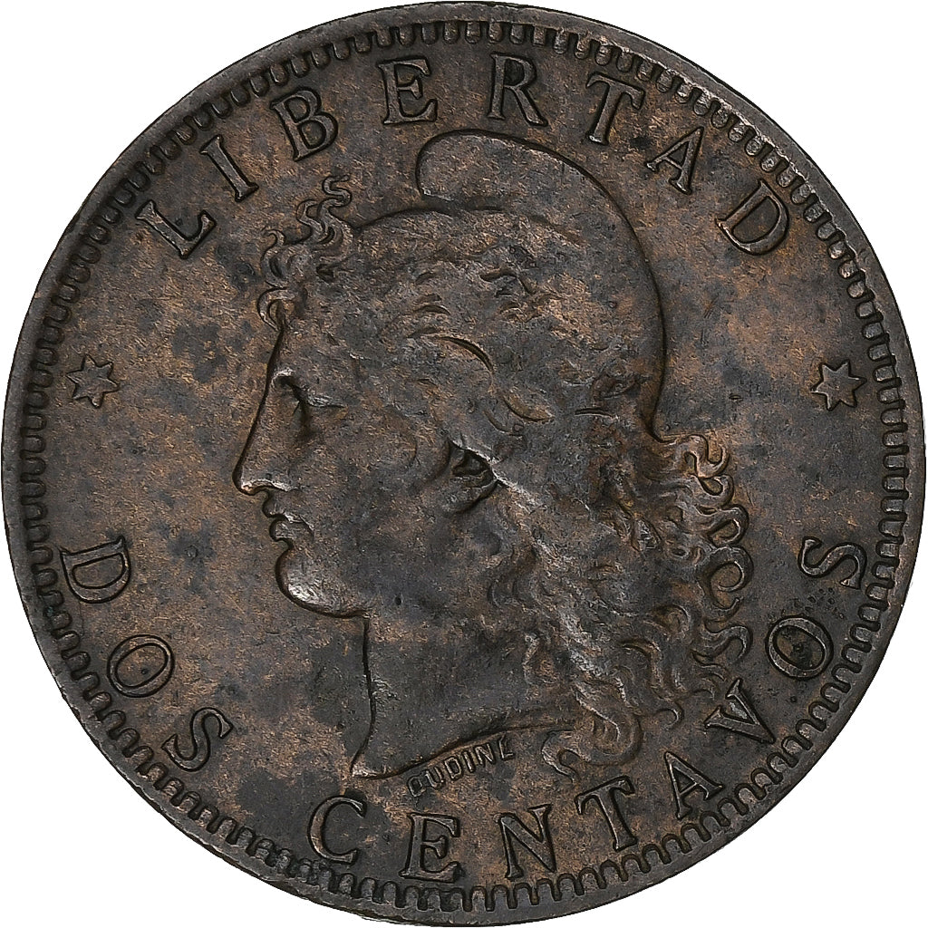 Argentinien, 2 Centavos, 1891, Bronze, SS, KM:33