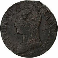 France, Directoire, 5 Centimes, Dupré, AN 5, Limoges, Copper, VF(20-25)
