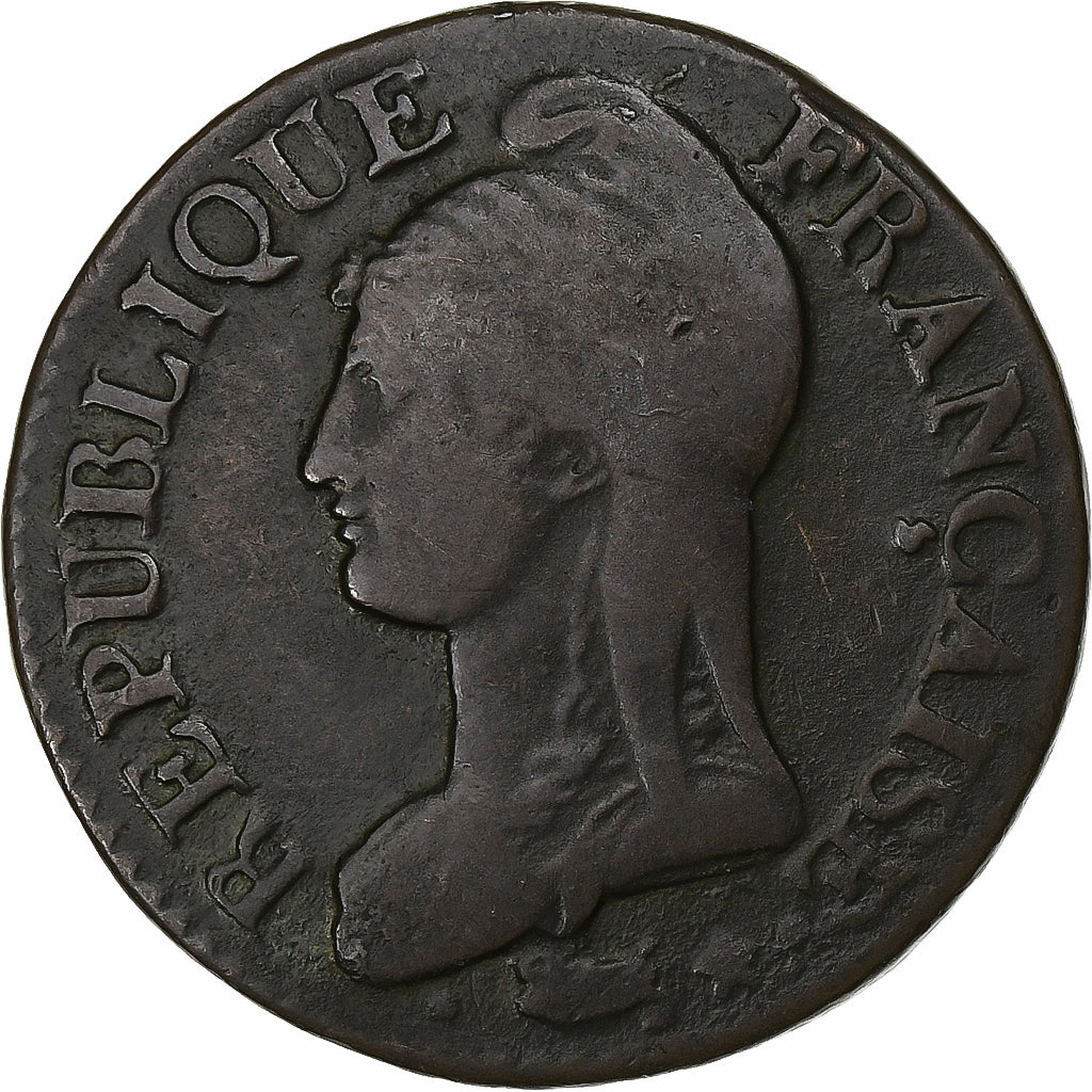 Frankreich, Directoire, 5 Centimes, Dupré, AN 5, Orléans, Kupfer, S