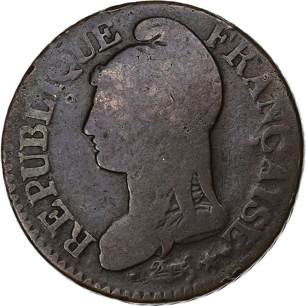 Frankreich, 5 Centimes, Dupré, AN 7/5, Lille, Kupfer, S, Gadoury:126