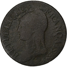 France, 5 Centimes, Dupré, AN 8/5, Lille, Copper, VF(20-25), Gadoury:126a