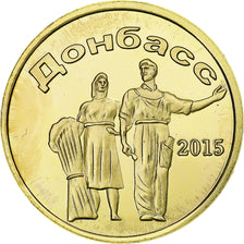 Ukraine, 20 Roubles, Donbass, 2015, Brass, MS(63)