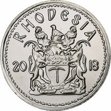 Rhodesia, 5 Cents, Lion, 2018, Nickel plated steel, MS(63)