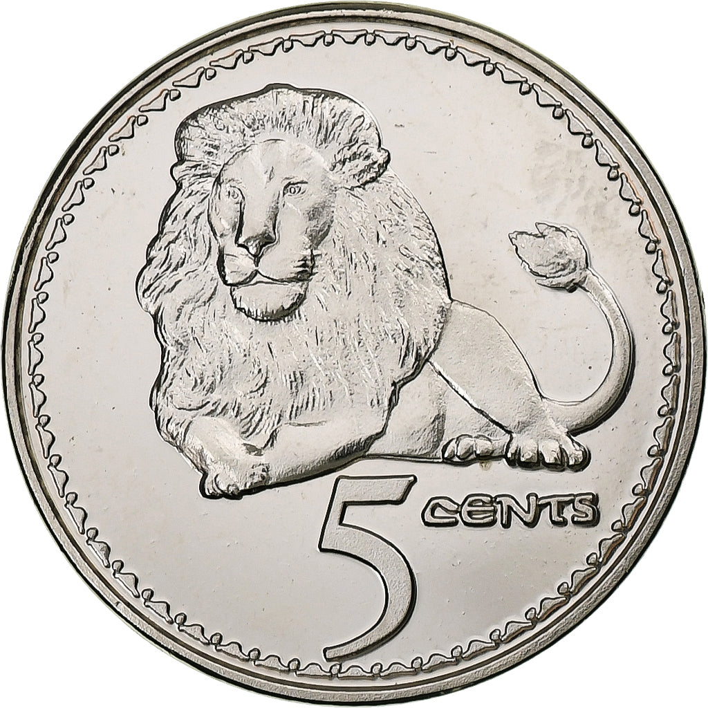 Rhodesia, 5 Cents, Lion, 2018, Nickel plated steel, UNC-