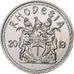 Rhodesia, 10 Cents, Rhinocéros, 2018, Acciaio placcato nichel, SPL