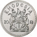 Rhodesia, 25 Cents, Buffalo, 2018, Nickel plated steel, MS(63)