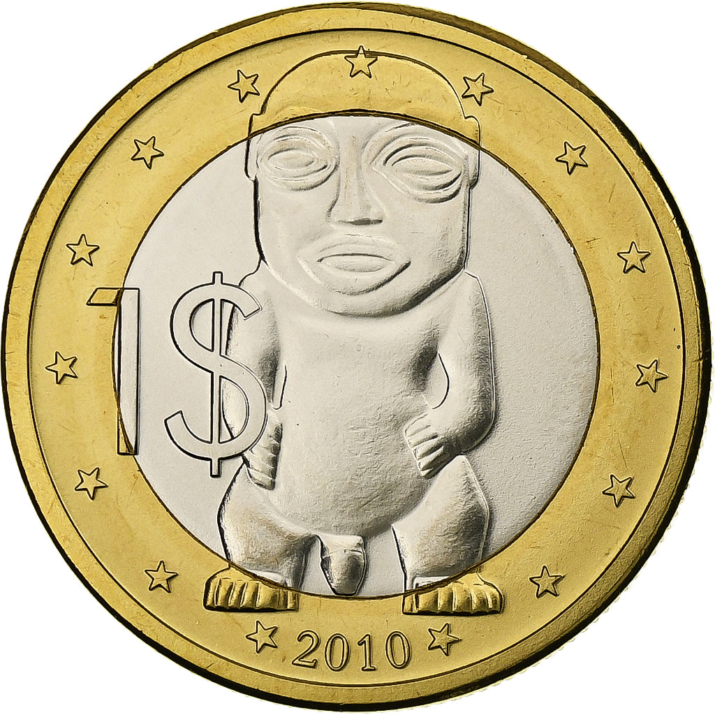 Cook Islands, Elizabeth II, 1 Dollar, 2010, Karlsfeld, Bimetallic, MS(63)