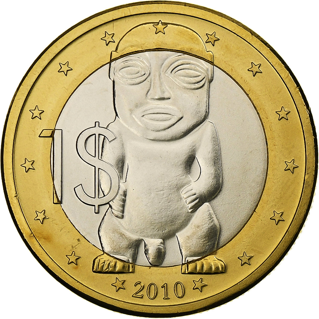Cook Islands, Elizabeth II, 1 Dollar, 2010, Karlsfeld, Bimetallic, MS(63)