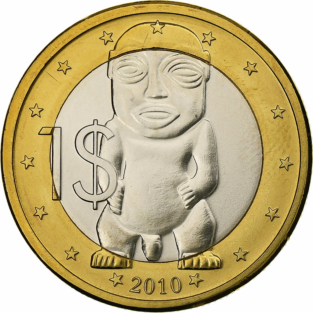 Cook Islands, Elizabeth II, 1 Dollar, 2010, Karlsfeld, Bimetallic, MS(63)