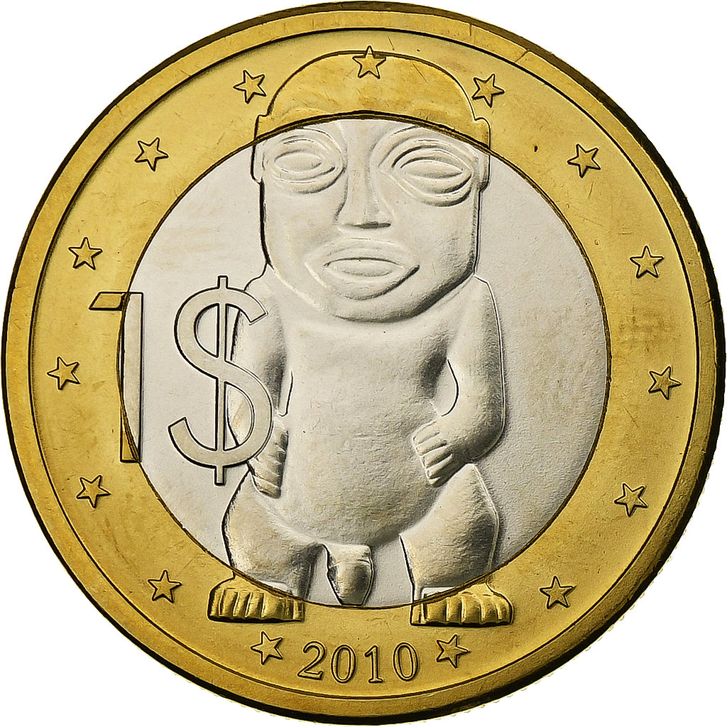 Cook Islands, Elizabeth II, 1 Dollar, 2010, Karlsfeld, Bimetallic, MS(63)