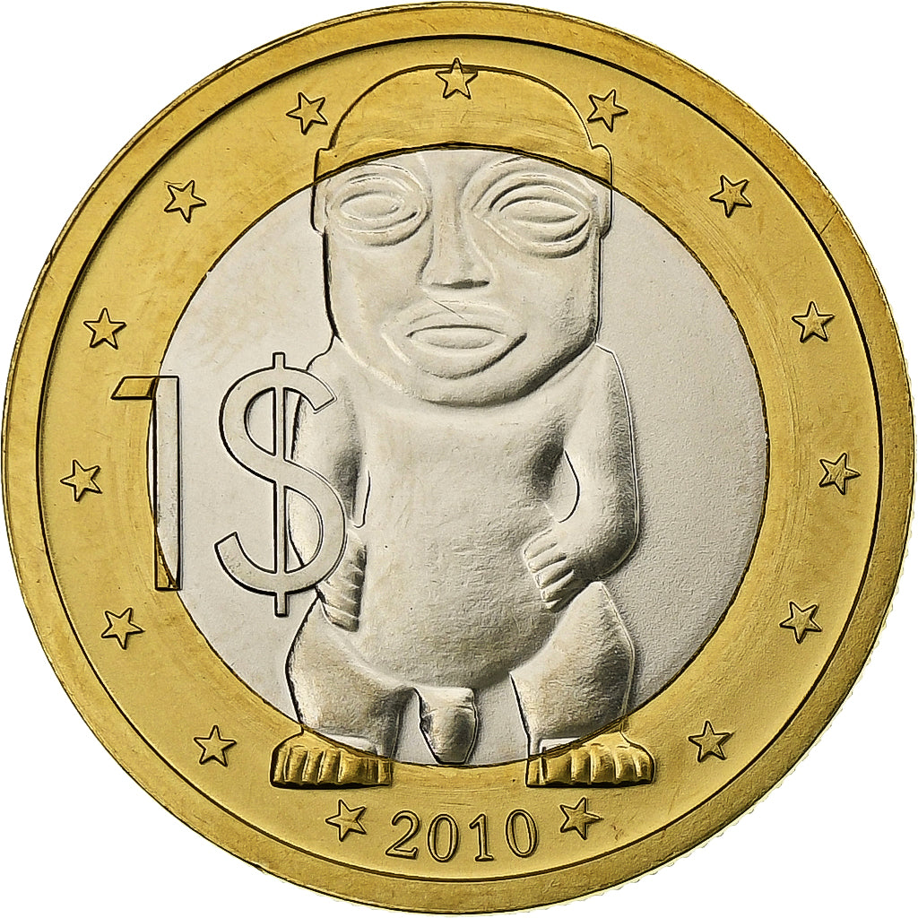 Wyspy Cooka, Elizabeth II, 1 Dollar, 2010, Karlsfeld, Bimetaliczny, MS(63)