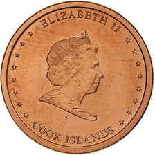 Isole Cook, Elizabeth II, 2 Cents, 2010, Karlsfeld, Acciaio placcato rame, SPL