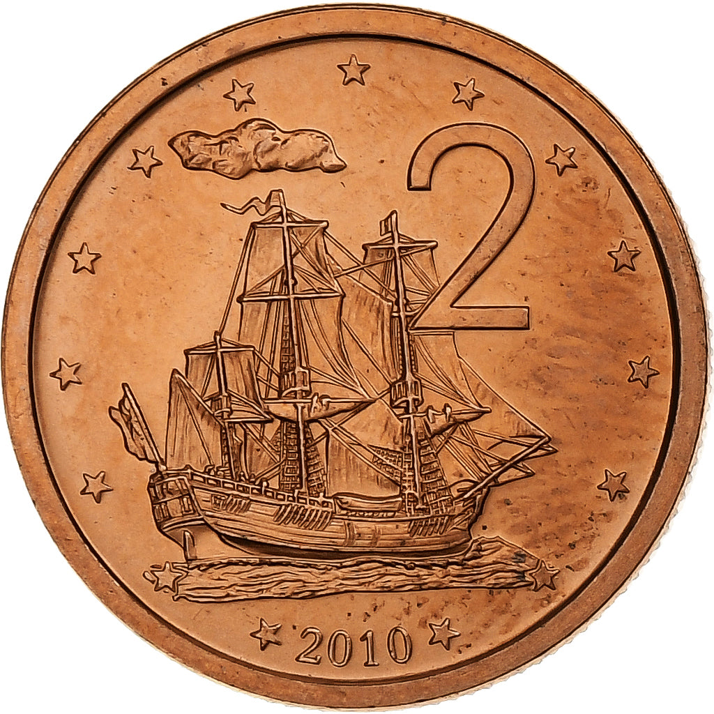 Isole Cook, Elizabeth II, 2 Cents, 2010, Karlsfeld, Acciaio placcato rame, SPL