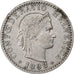 Switzerland, 20 Rappen, Libertas, 1898, Bern, Nickel, VF(30-35), KM:29