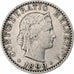 Switzerland, 20 Rappen, Libertas, 1899, Bern, Nickel, VF(30-35), KM:29