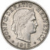 Suiza, 20 Rappen, Libertas, 1913, Bern, Níquel, EBC, KM:29