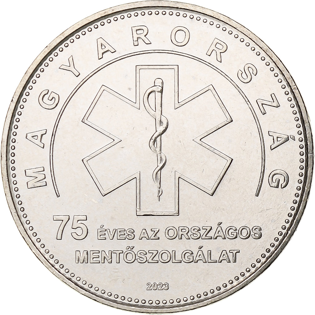 Ungarn, 50 Forint, National Ambulance Service, 2023, Budapest, Kupfer-Nickel
