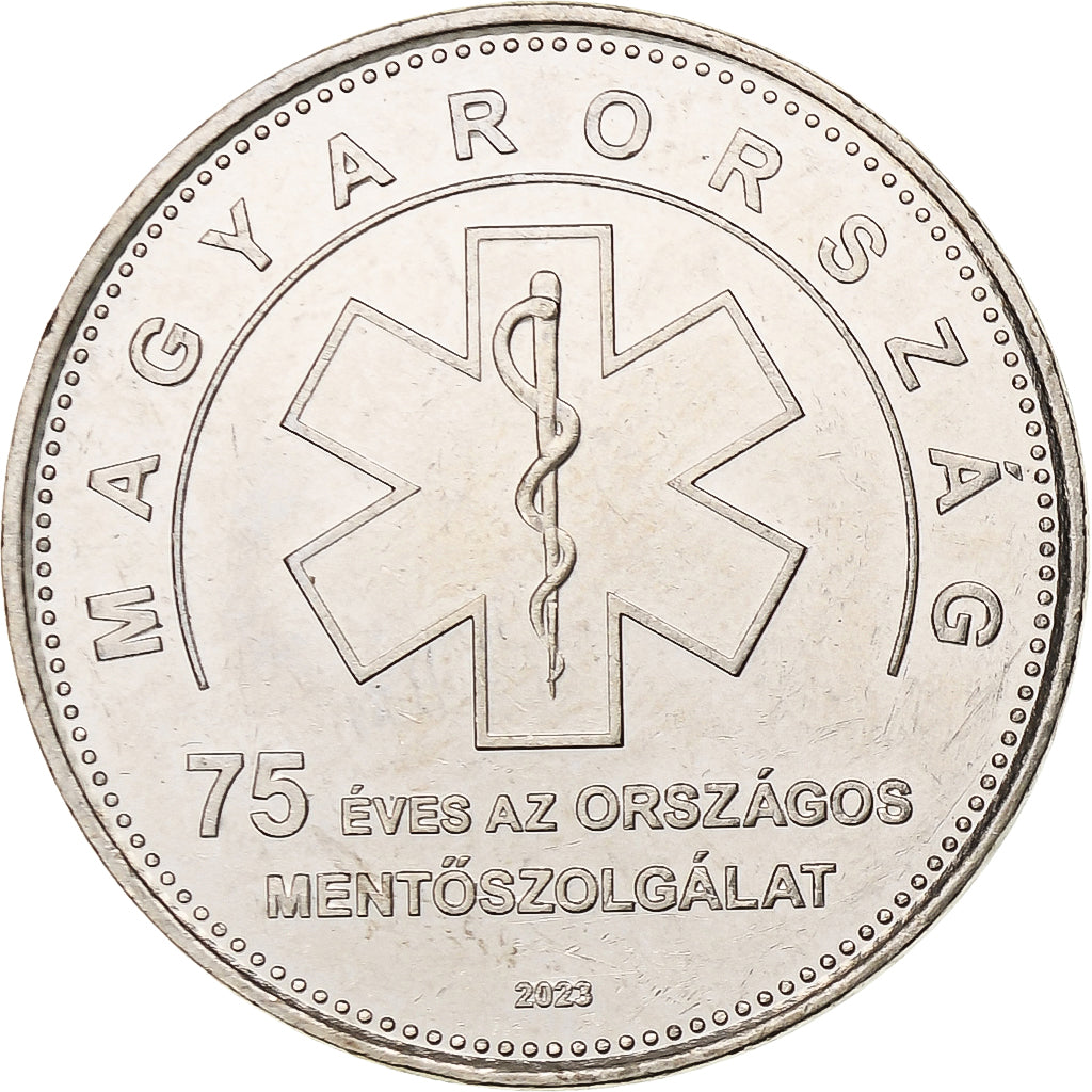 Ungarn, 50 Forint, National Ambulance Service, 2023, Budapest, Kupfer-Nickel