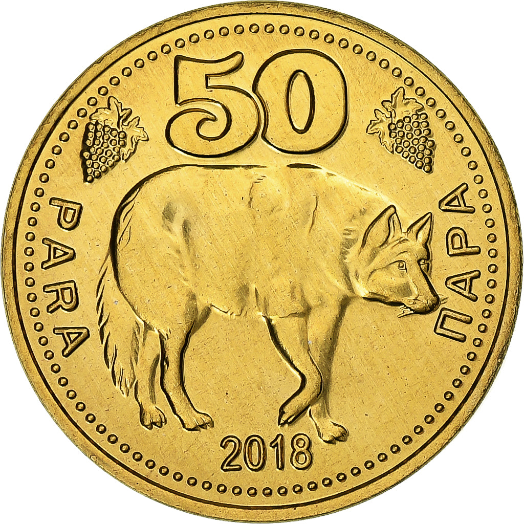 Moldávia, Gagauzia, 50 Para, Wolf, 2018, Latão, MS(63)