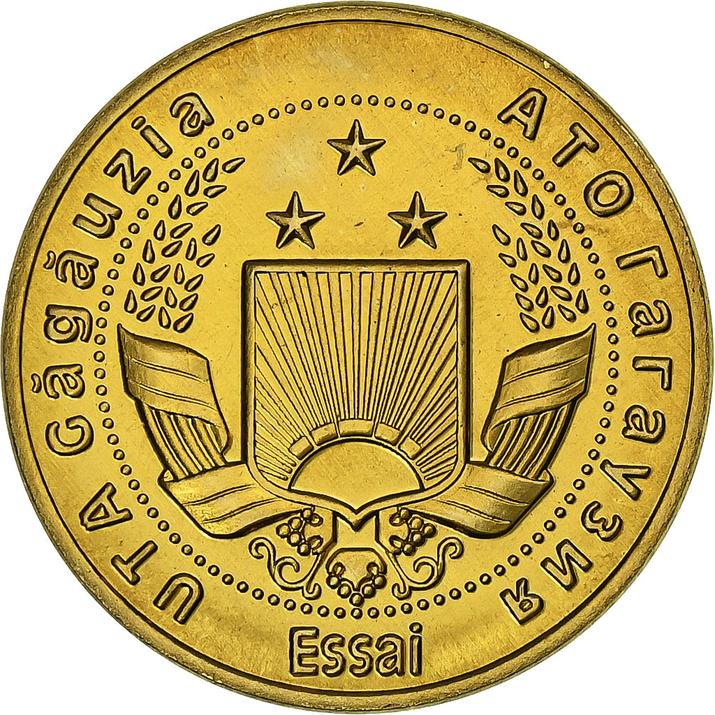 Moldávia, Gagauzia, 50 Para, Wolf, 2018, Latão, MS(63)