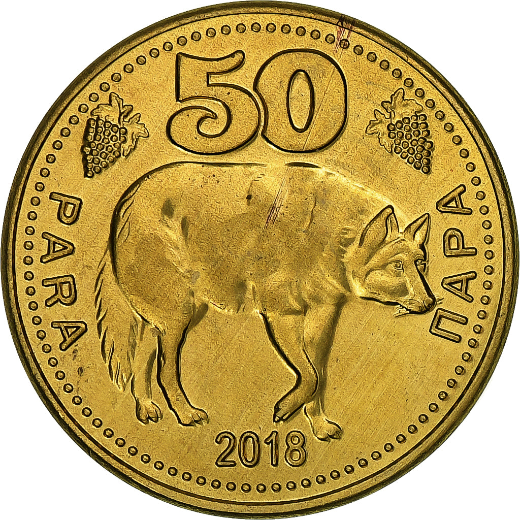 Moldávia, Gagauzia, 50 Para, Wolf, 2018, Latão, MS(63)
