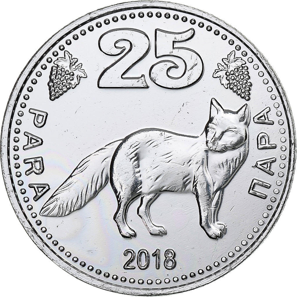 Moldávia, Gagauzia, 25 Para, Fox, 2018, Alumínio, MS(63)