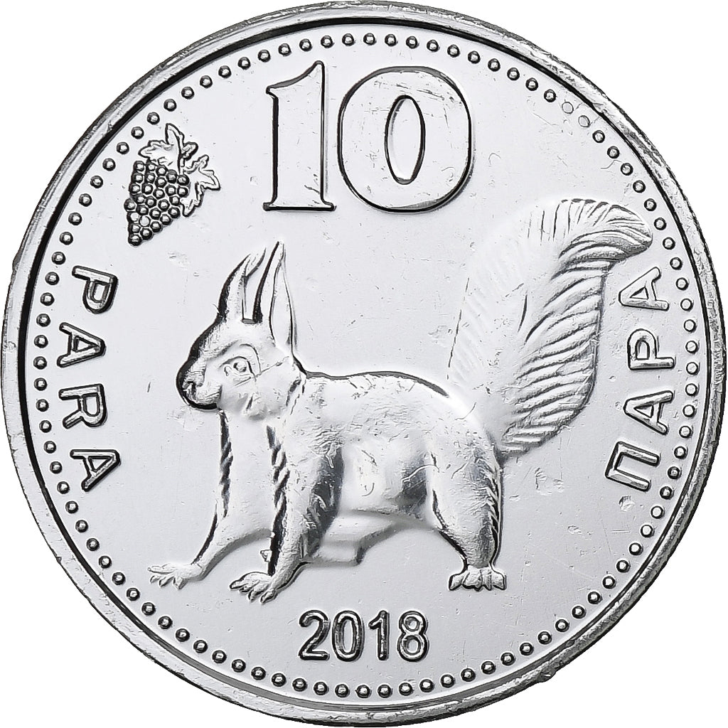Moldávia, Gagauzia, 10 Para, Squirrel, 2018, Alumínio, MS(63)