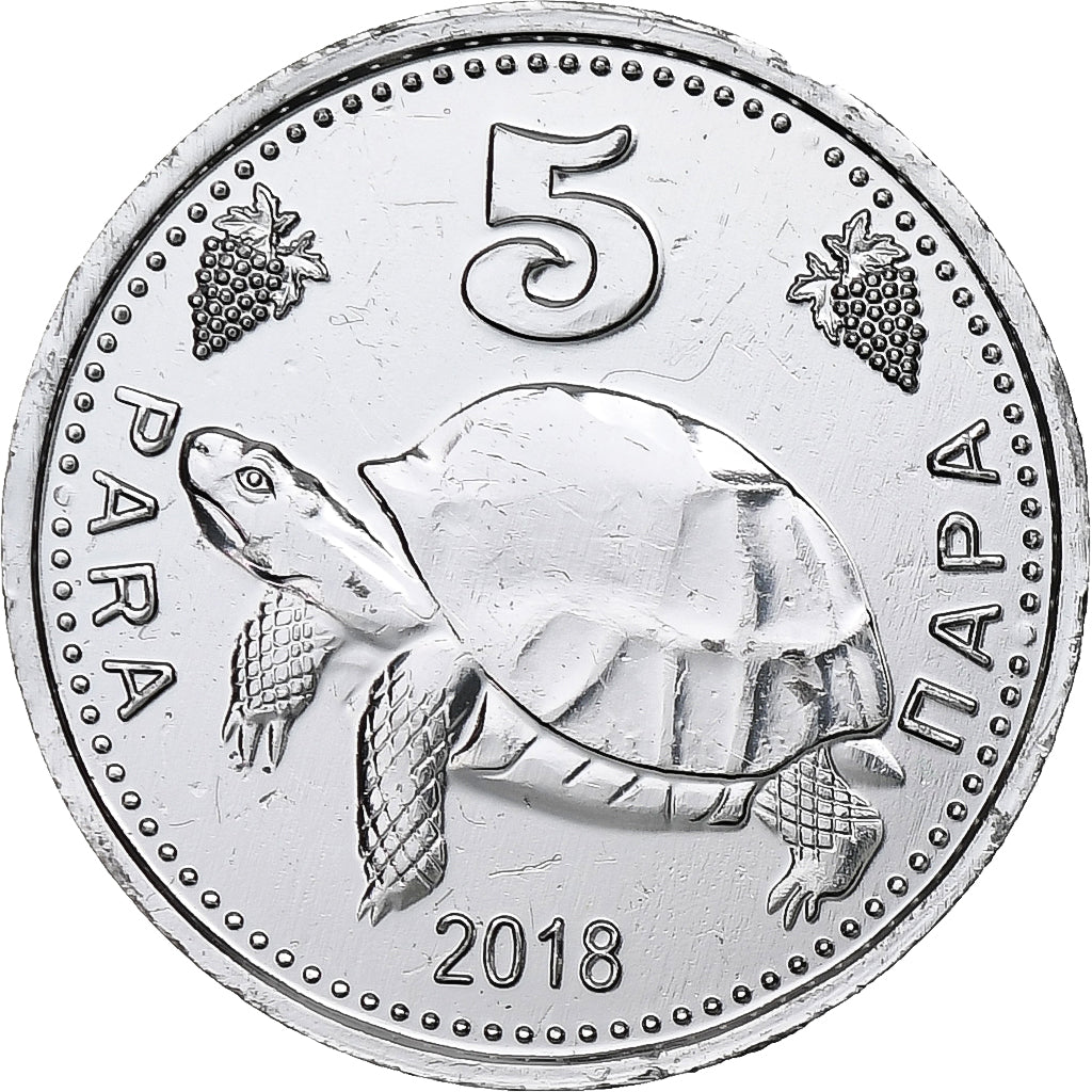 Moldova, Gagauzia, 5 Para, Turtle, 2018, Aluminum, MS(63)