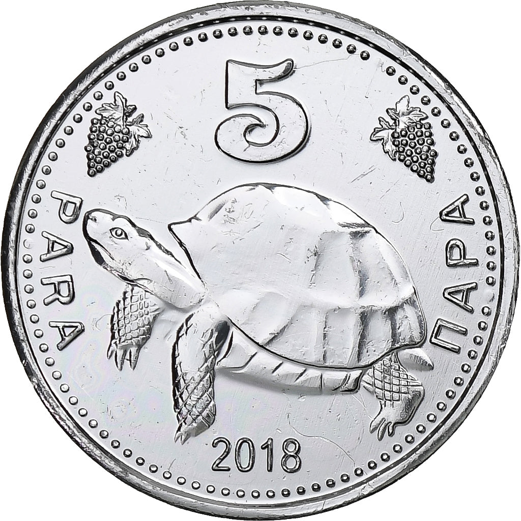 Moldova, Gagauzia, 5 Para, Turtle, 2018, Aluminum, MS(63)