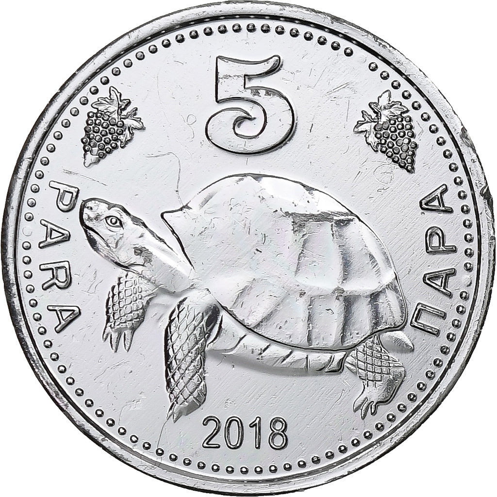Moldova, Gagauzia, 5 Para, Turtle, 2018, Aluminum, MS(63)