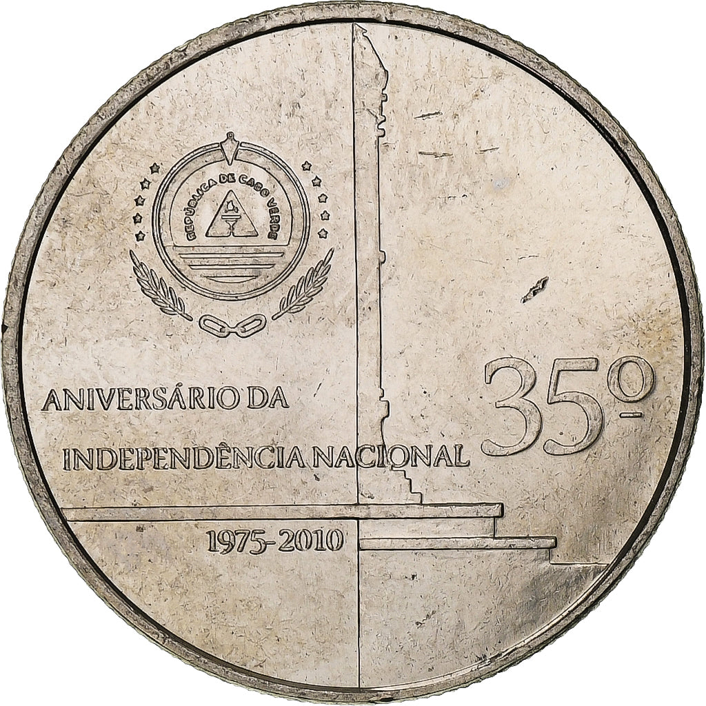 Cape Verde, 250 Escudos, Independence - Discovery, 2010, Copper-nickel, MS(63)