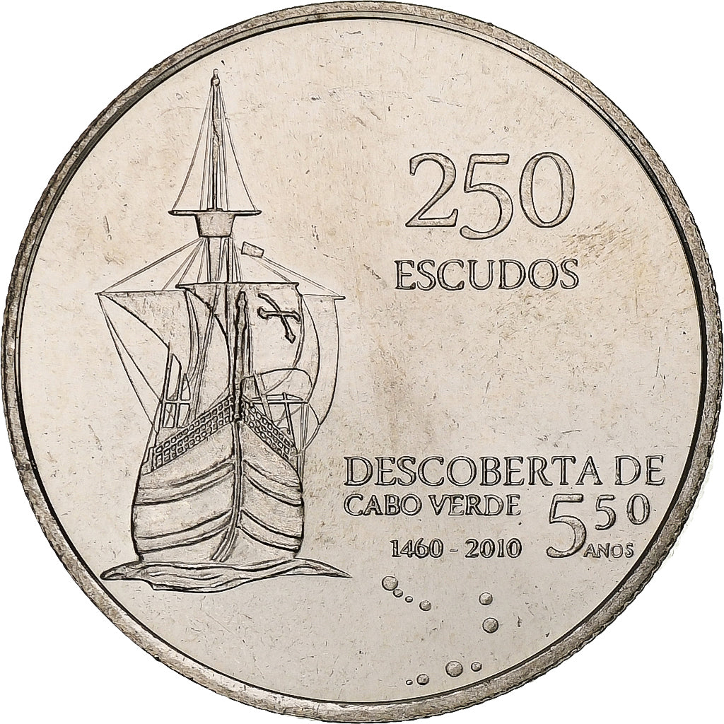 Cape Verde, 250 Escudos, Independence - Discovery, 2010, Kupfer-Nickel, UNZ