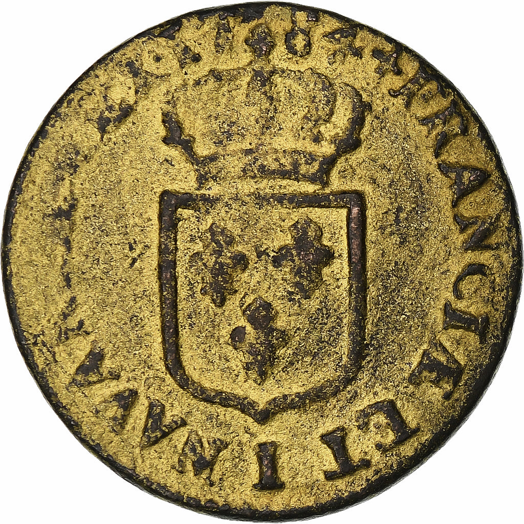 France, Louis XVI, Sol, 1784, Limoges, Cuivre, TB, Gadoury:350