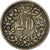 Suiza, 20 Rappen, 1859, Bern, Vellón, BC+, KM:7