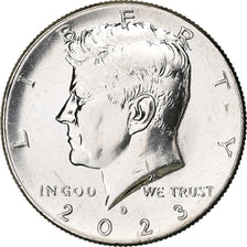 États-Unis, Half Dollar, Kennedy, 2023, Denver, Cupro-nickel, SPL