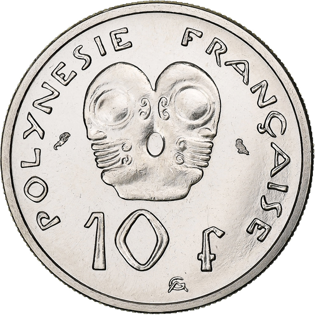Frans Polynesië, 10 Francs, 1967, Paris, Nickel, UNC-, KM:5