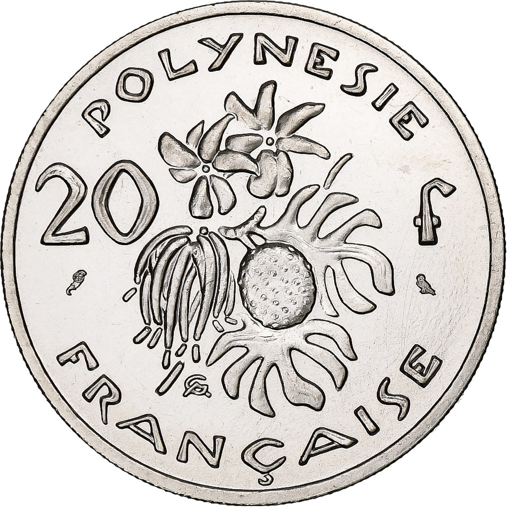 French Polynesia, 20 Francs, 1967, Paris, Nickel, UNZ, KM:6