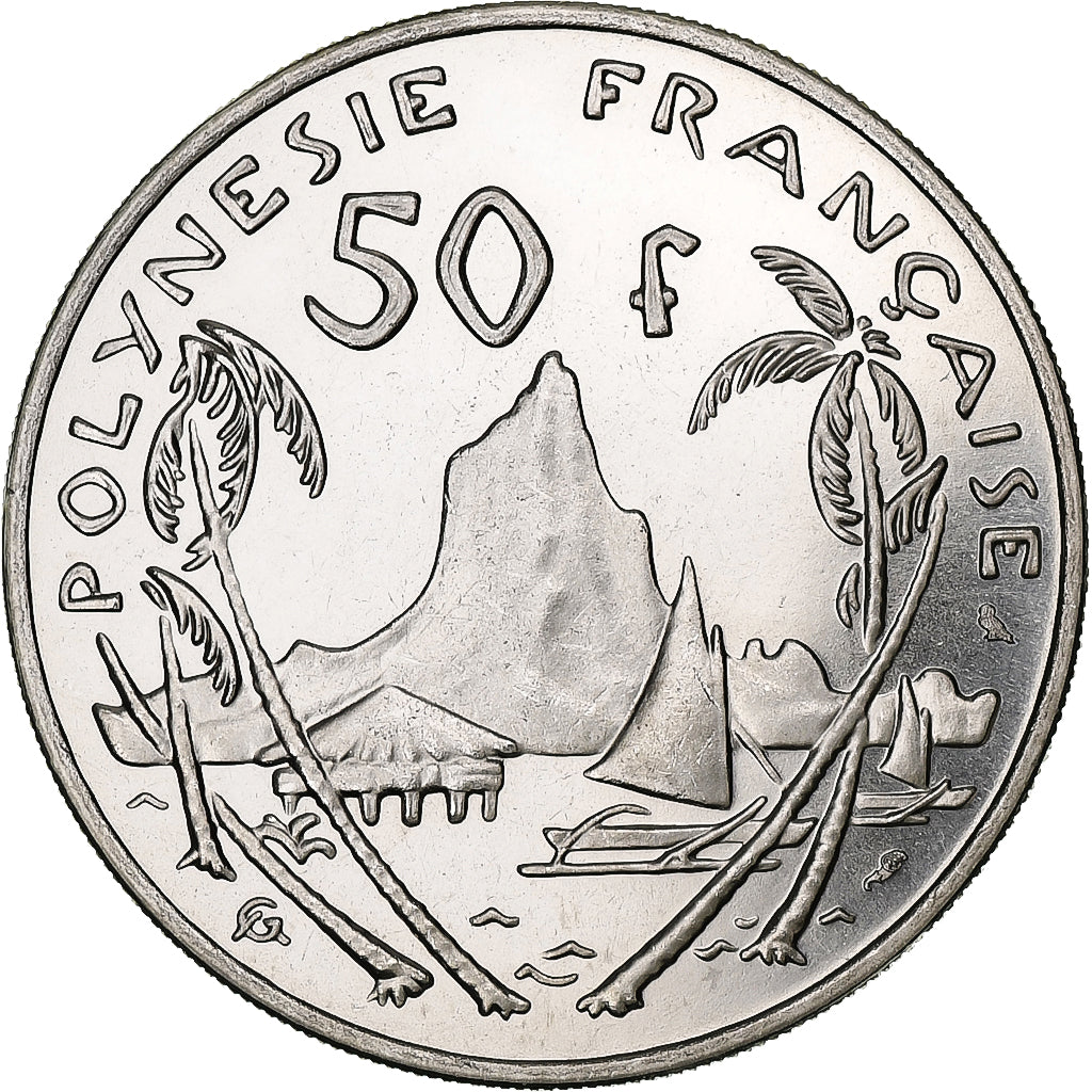 French Polynesia, 50 Francs, 1967, Paris, Nickel, UNZ, KM:7