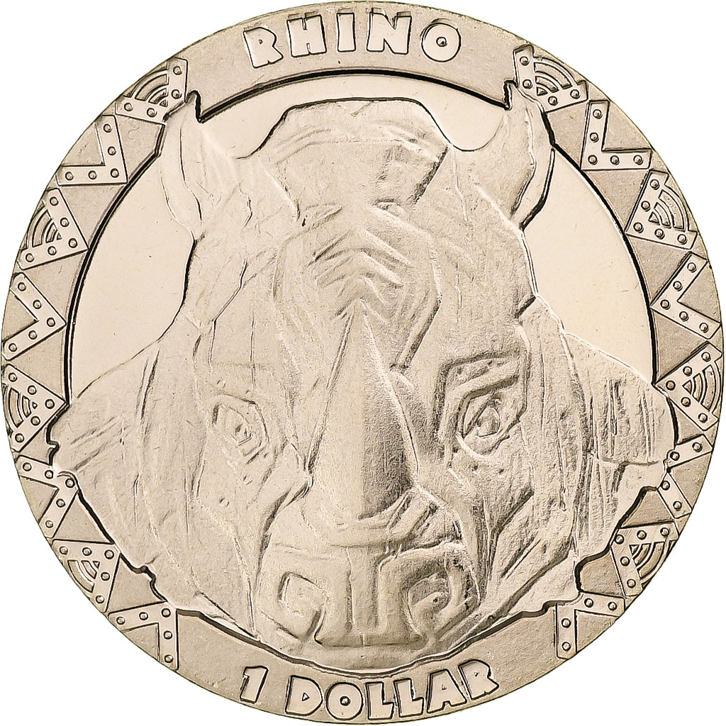 Sierra Leone, Dollar, Rhinocéros, 2023, Pobjoy Mint, Virenium, MS(63)