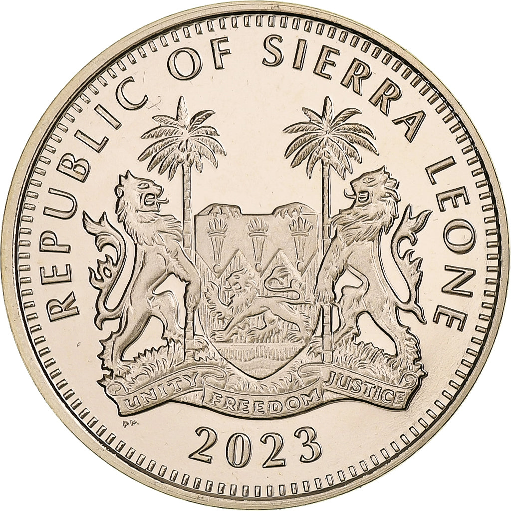 Sierra Leone, Dollar, Rhinocéros, 2023, Pobjoy Mint, Virenium, SPL