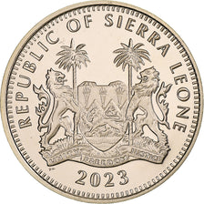 Sierra Leone, Dollar, Rhinoceros, 2023, Pobjoy Mint, Virenium, MS(63)