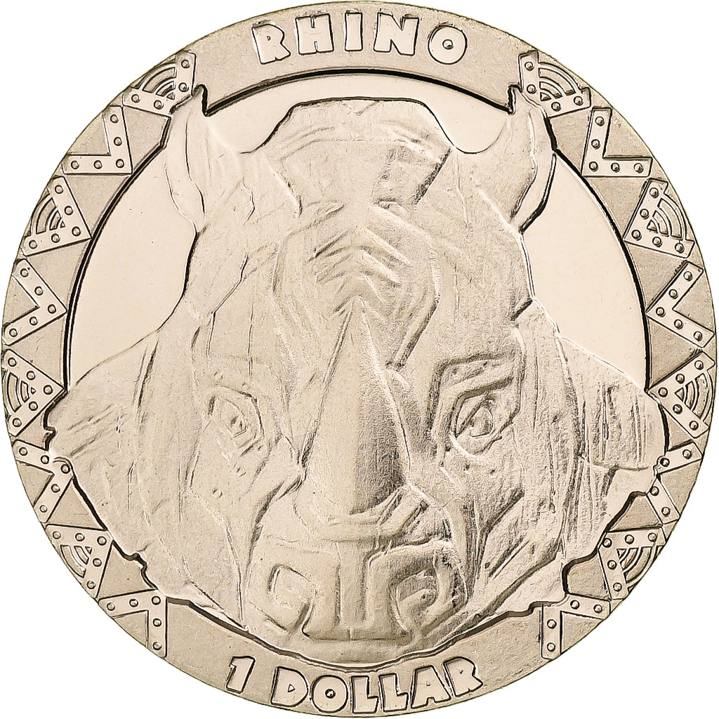 Sierra Leone, Dollar, Rhinoceros, 2023, Pobjoy Mint, Virenium, MS(63)