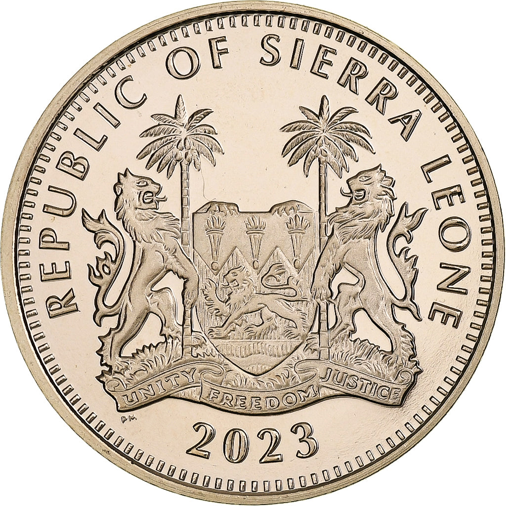 Sierra Leone, Dollar, Elephant, 2023, Pobjoy Mint, Virenium, MS(63)