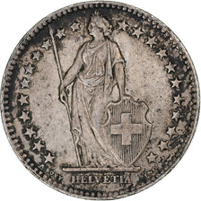 Switzerland, 2 Francs, Helvetia, 1955, Bern, Silver, EF(40-45), KM:21
