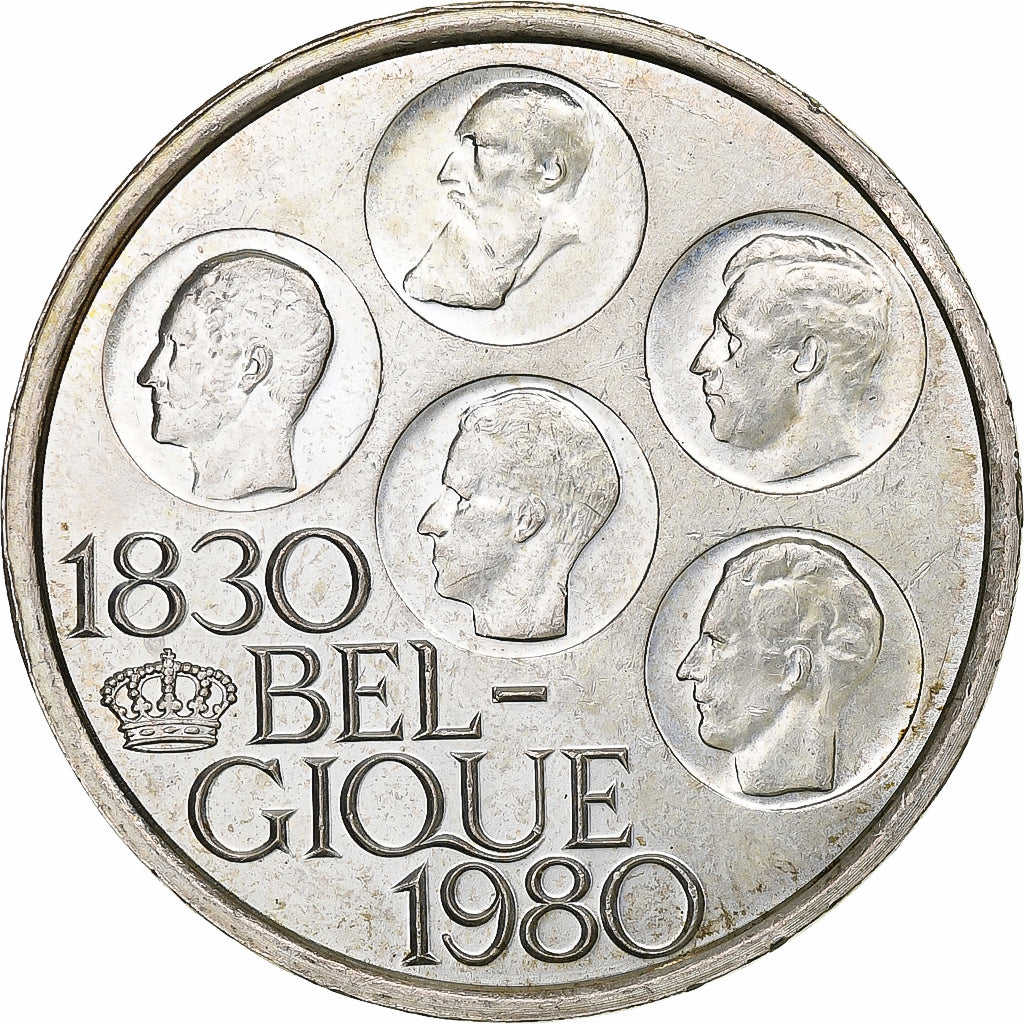 Belgium, Baudouin I, 500 Francs, Independence, 1980, Brussels, Silver