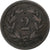 Suisse, 2 Rappen, 1850, Paris, Bronze, TB+, KM:4