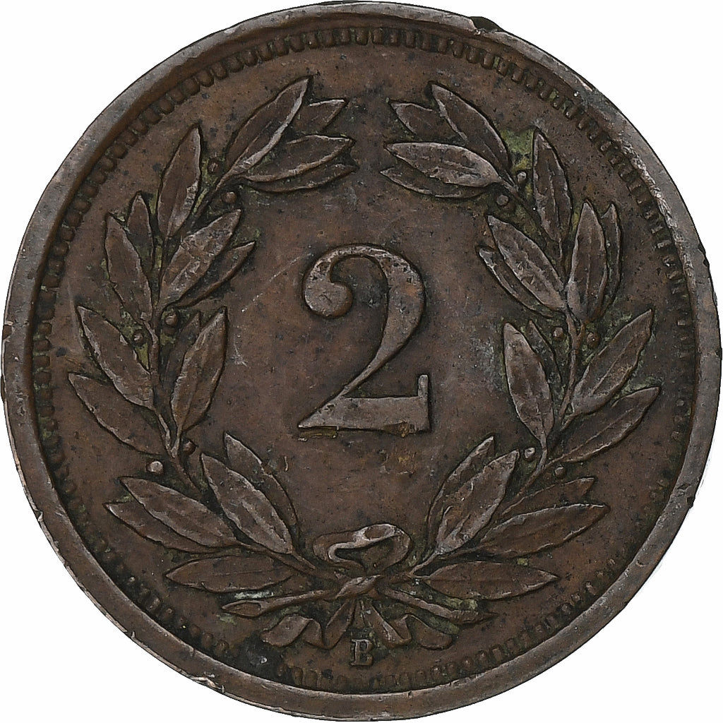 Svizzera, 2 Rappen, 1928, Bern, Bronzo, SPL-, KM:4