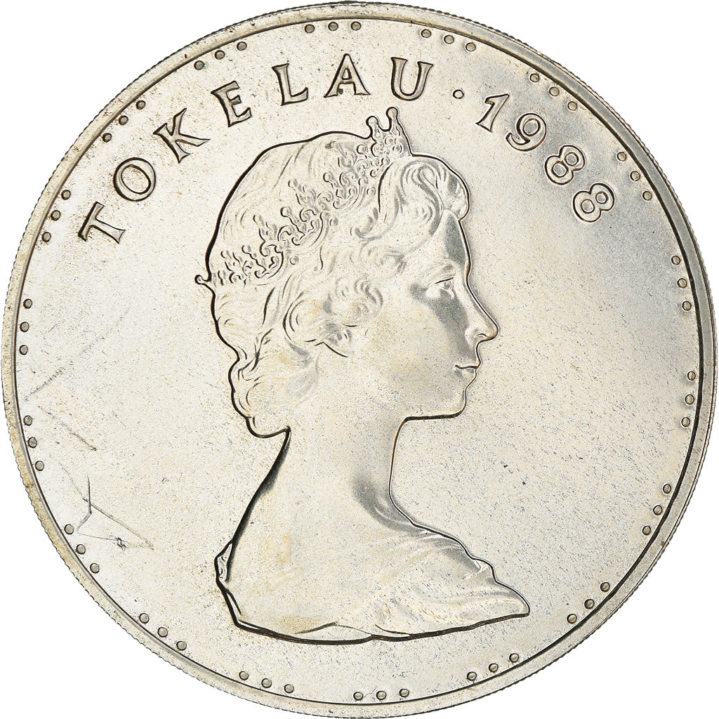 Monnaie, Tokelau, Elizabeth II, 5 Dollars, 1988, British Royal Mint, SUP